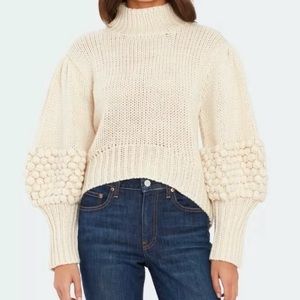 C/MEO COLLECTIVE Hold Tight Ivory sweater, small